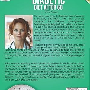 Book cover for "Diabetic Diet After 60 For Beginners," a guide for Diabetic Wellness Supplements and diet management.