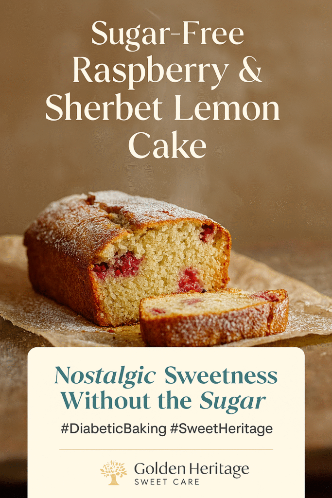 Sugar-Free Raspberry & Sherbet Lemon Cake – Diabetic-Friendly British Baking