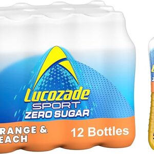 Lucozade Sport Zero Sugar - Orange & Peach (12 x 500ml)