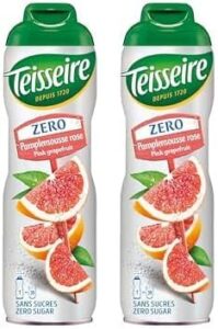 Teisseire Zero Cordial Pink Grapefruit 600ml (Pack of 2)
