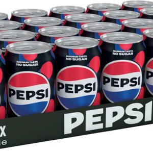 Pepsi Max Cherry No Sugar Cola Cans 24 x 330ml