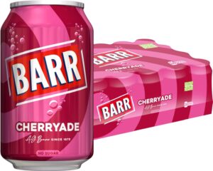 BARR 24 Pack Cherryade, Zero 24 x 330ml Cans