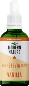Modern Nature Vanilla Flavour Drops - Liquid Stevia Drops Sweetener