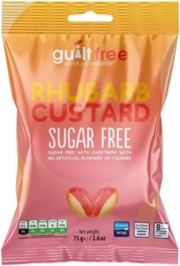 Guiltfree Sugar Free Rhubarb & Custard Sweets (75g)