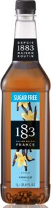 1883 Maison Routin Premium Sugar-Free Vanilla Syrup - Zero Calorie,