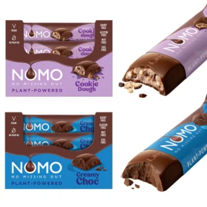 NOMO Creamy & Cookie Dough Bars Bundle | 48 Vegan, Dairy‑Free Chocolate Bars
