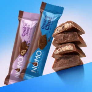 NOMO Creamy & Cookie Dough Bars Bundle | 48 Vegan, Dairy‑Free Chocolate Bars