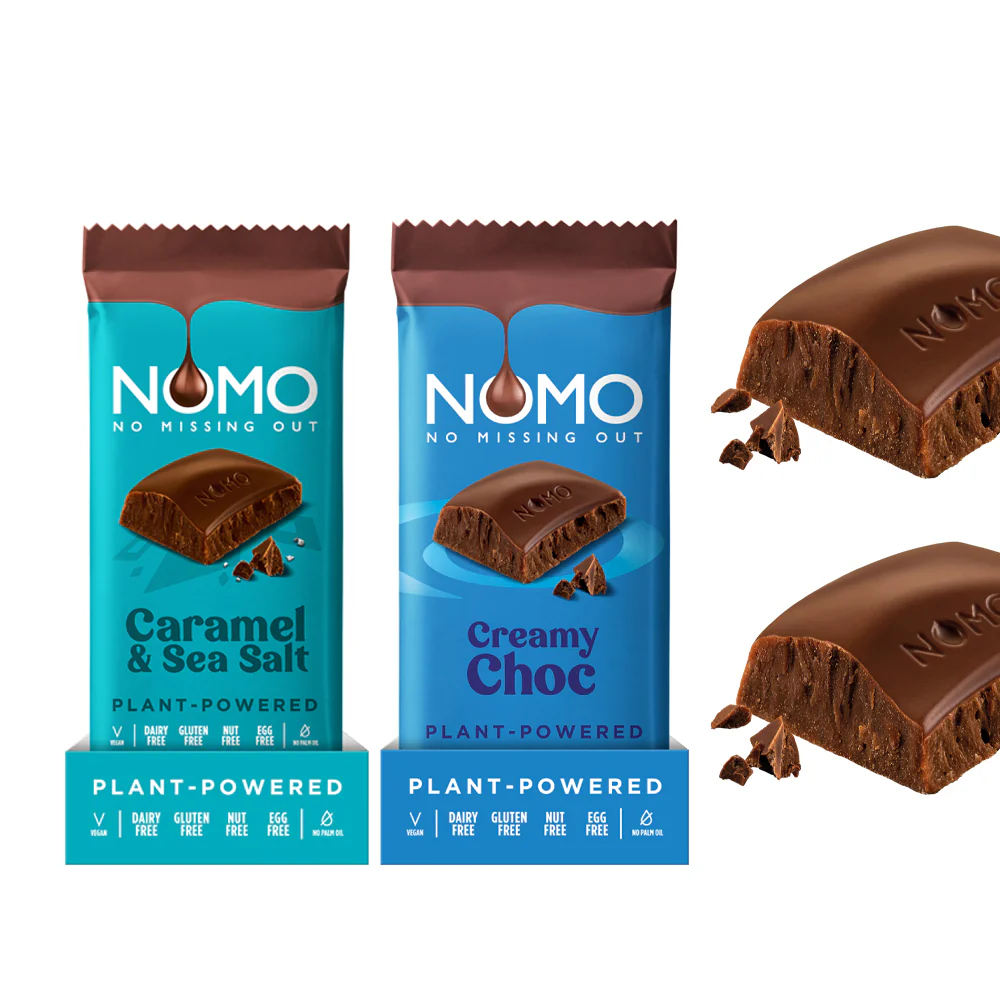 NOMO Dark Chocolate Bundle | Creamy & Caramel Sea Salt | Vegan & Allergy‑Friendly